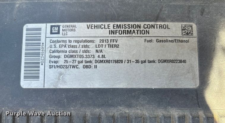 image for item EV3008 2013 Chevrolet Silverado 1500 pickup truck