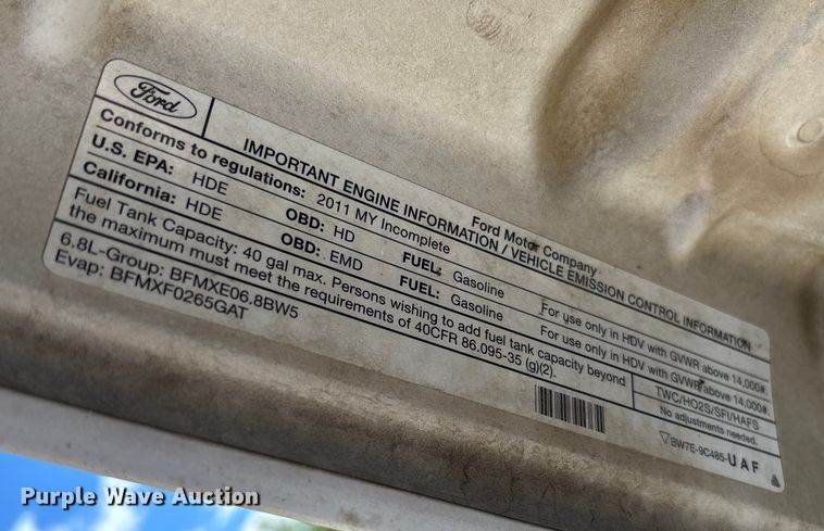 image for item EV3011 2011 Ford F450 Super Duty bucket truck