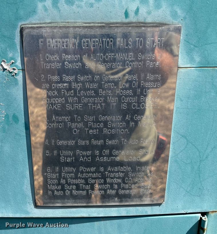 image for item EV3012 Onan 70.0KR-15R/21151V generator