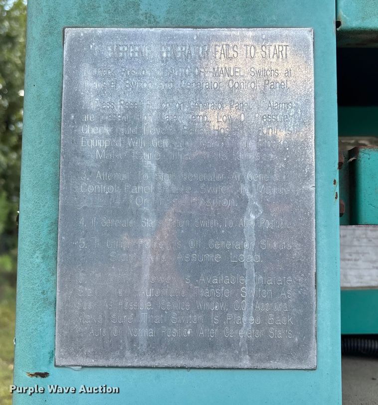 image for item EV3013 Onan 33.0DL4B-15R/27478B generator