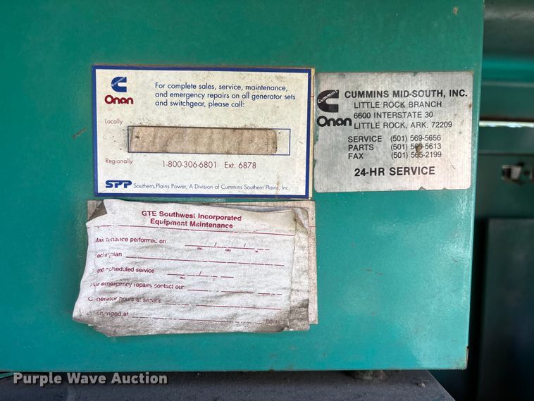 image for item EV3014 Onan 55SKBL27133A generator