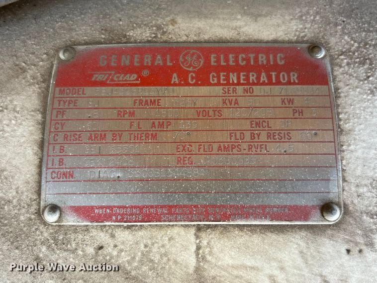 image for item EV3020 Stewart and Stevenson Services generator