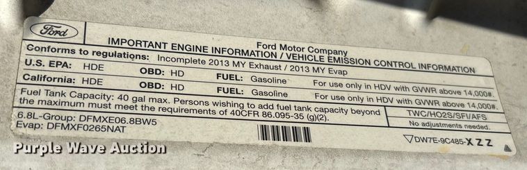 image for item EV3032 2013 Ford F450 Super Duty bucket truck