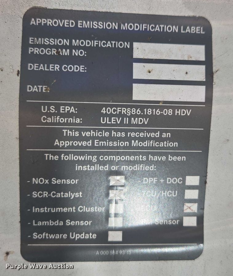 image for item EV5359 2012 Freightliner Sprinter 2500 van