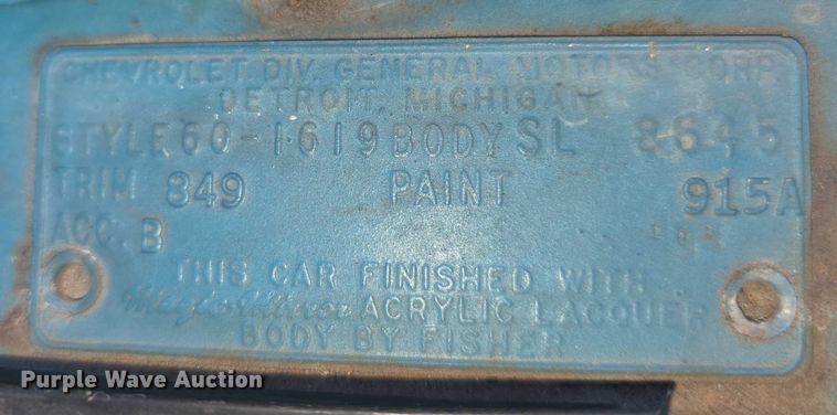 image for item FI0533 1960 Chevrolet Bel-Air 