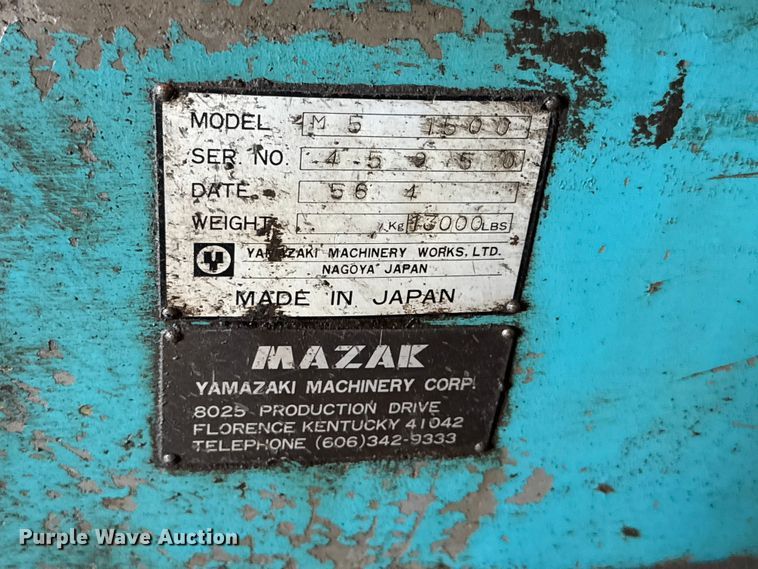 image for item GH9367 Mazak M5 1500 CNC lathe