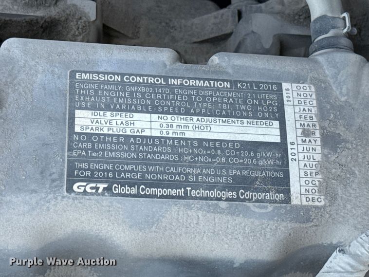 image for item GH9377 2016 UniCarriers PF50 forklift