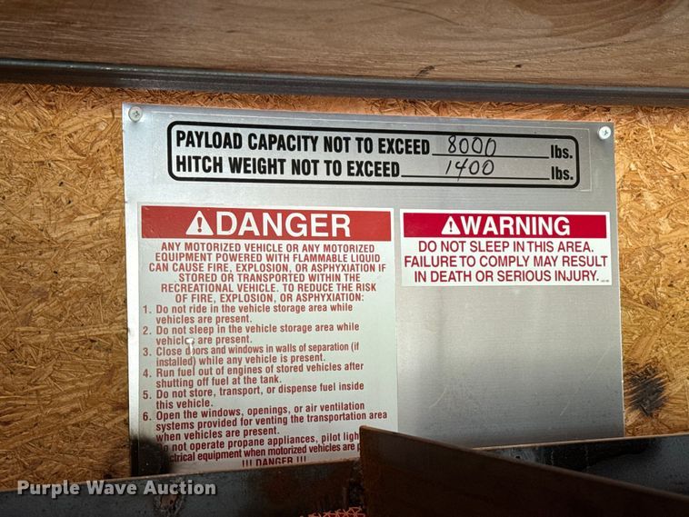 image for item GH9381 2013 Cargo Craft of Texas, Inc. Expedition-85242 enclosed cargo trailer