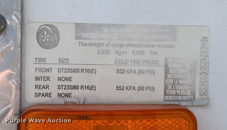 image for item GH9381 2013 Cargo Craft of Texas, Inc. Expedition-85242 enclosed cargo trailer