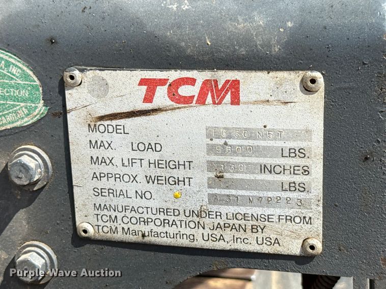 image for item GH9386 TCM FG30N5T forklift