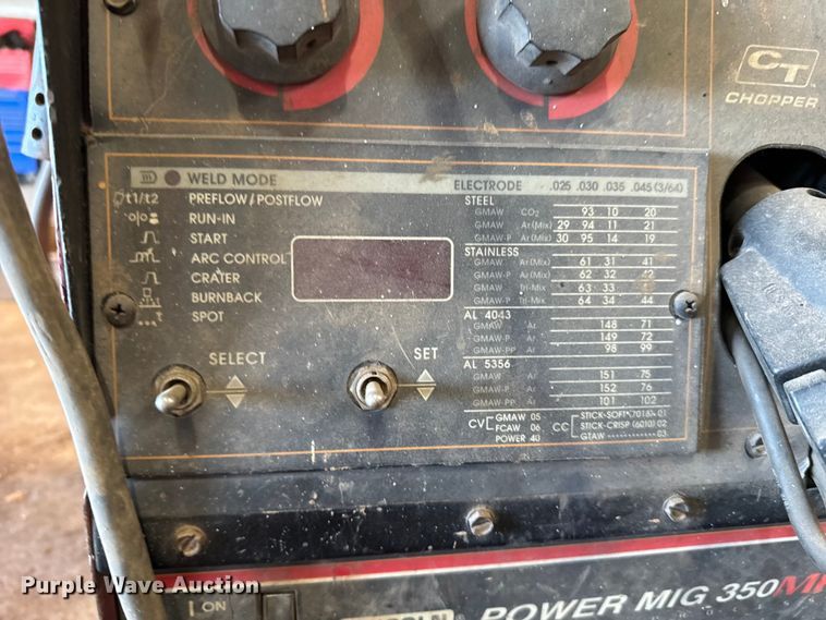 image for item GH9391 Lincoln Power Mig 350MP welder