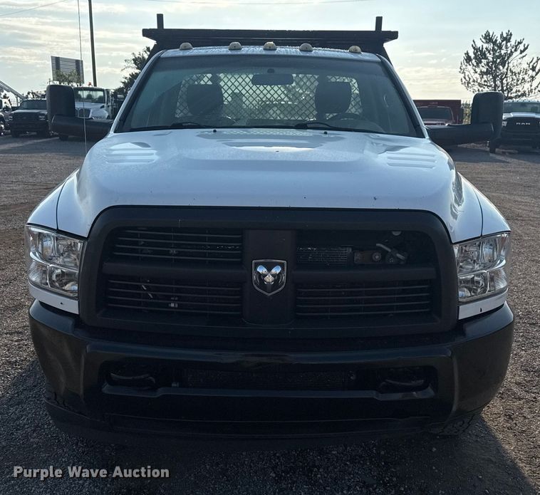 image for item NU9618 2012 Dodge Ram 3500 flatbed pickup truck