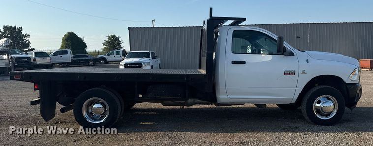 image for item NU9618 2012 Dodge Ram 3500 flatbed pickup truck