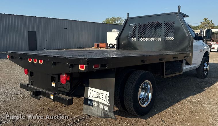 image for item NU9618 2012 Dodge Ram 3500 flatbed pickup truck