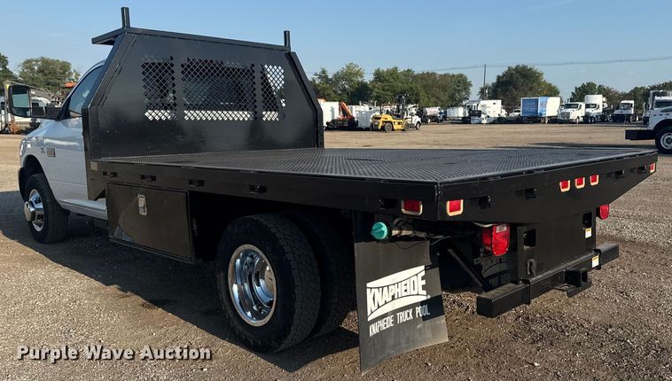 image for item NU9618 2012 Dodge Ram 3500 flatbed pickup truck