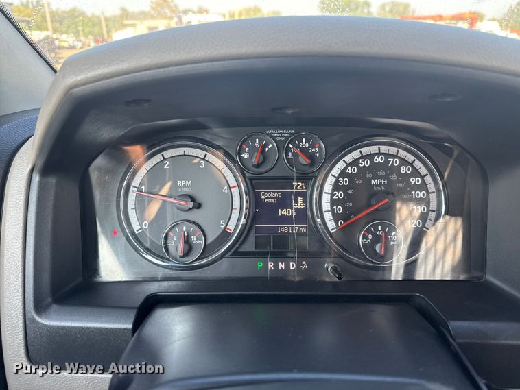 image for item NU9618 2012 Dodge Ram 3500 flatbed pickup truck