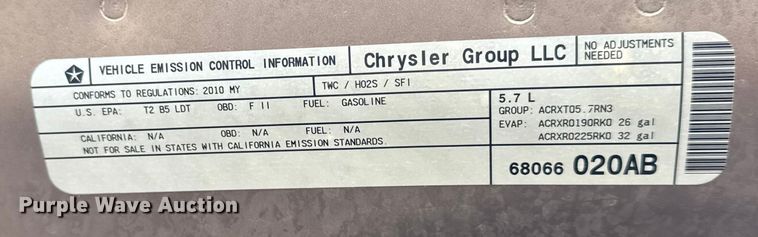 image for item NU9620 2010 Dodge Ram 1500 Quad Cab pickup truck