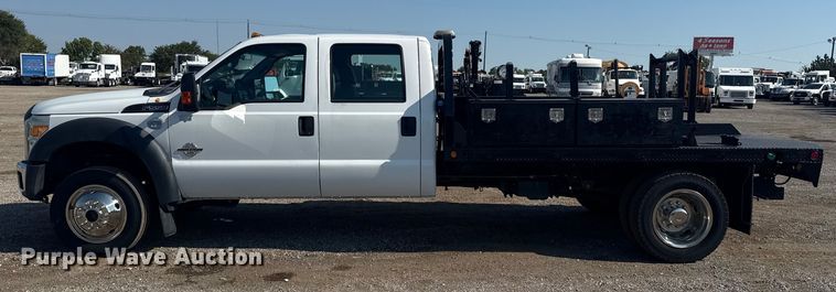 image for item NU9623 2015 Ford F550 Super Duty Crew Cab flatbed truck