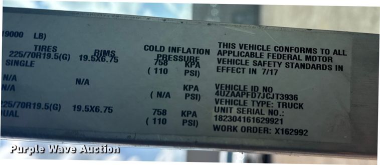 image for item NU9683 2018 Freightliner MT45 delivery truck