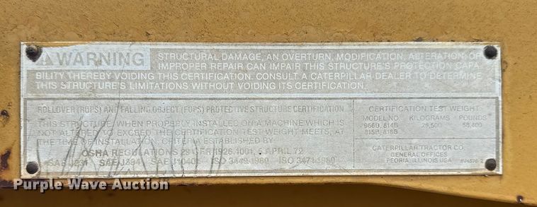 image for item DJ7805 1985 Caterpillar 815B soil compactor