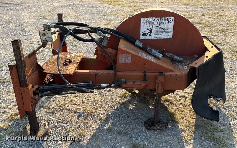 image for item DJ7814 Shaver Mfg. SC-50-H skid steer stump grinder