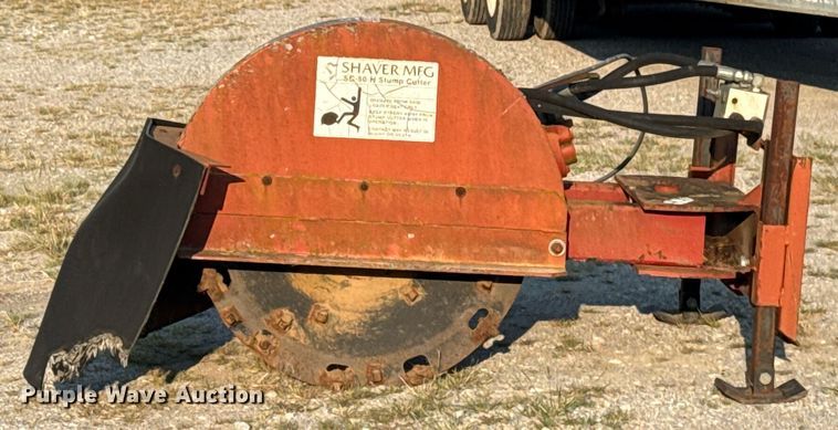image for item DJ7814 Shaver Mfg. SC-50-H skid steer stump grinder
