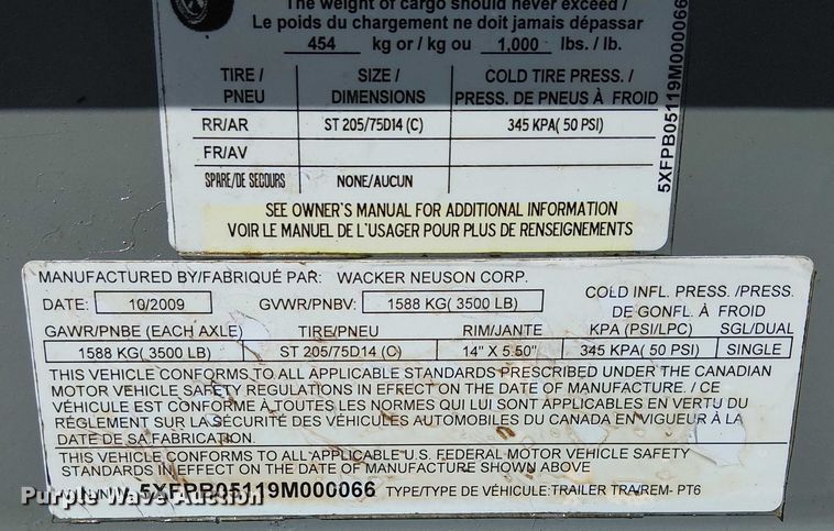 image for item DJ7849 2009 Wacker Neuson PT6LT trash pump