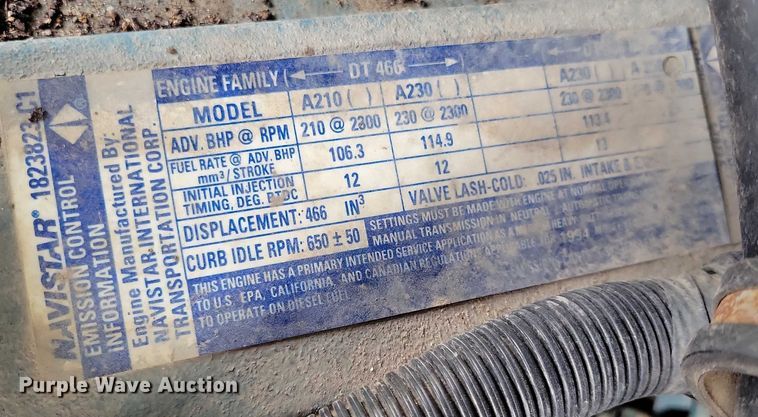 image for item DN4061 1995 International 4900 sewer jetter truck