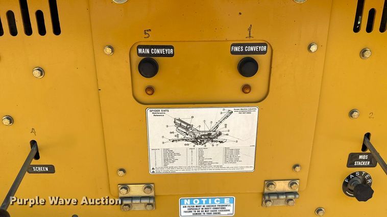 image for item DO1264 Screen Machine Industries Spyder 514TS screening plant