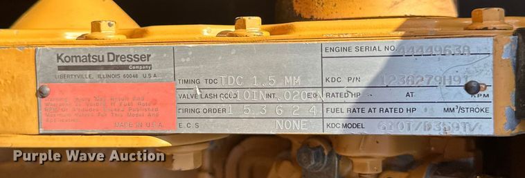 image for item DO1270 1986 Dresser 520B wheel loader