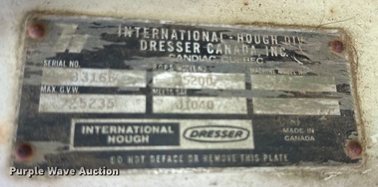 image for item DO1270 1986 Dresser 520B wheel loader