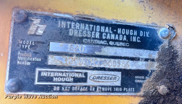image for item DO1270 1986 Dresser 520B wheel loader