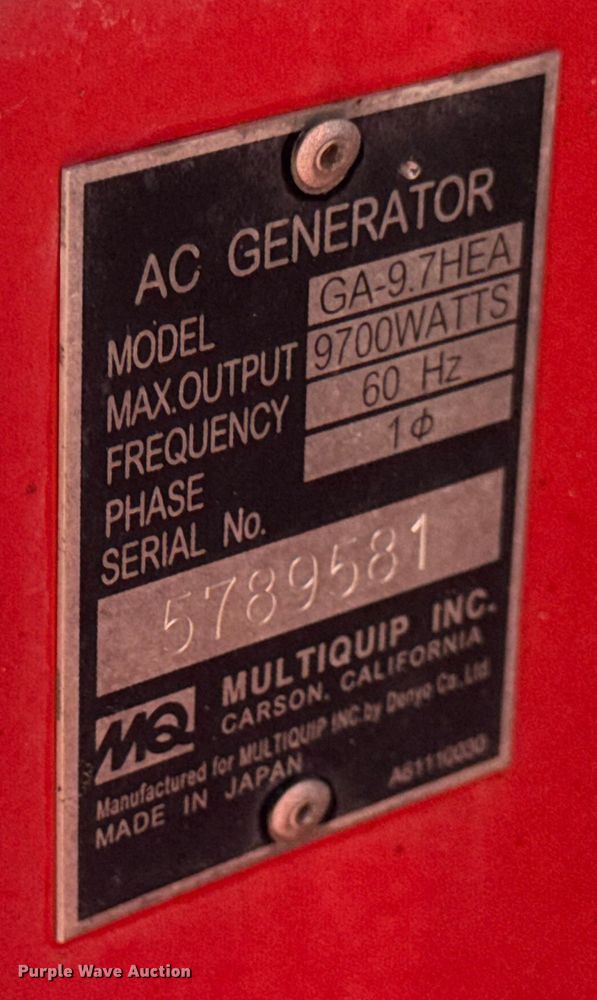 image for item DO2252 MQ Power GA-9.7H generator