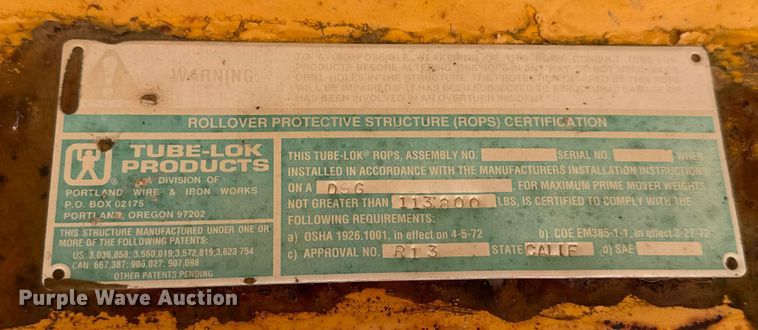 image for item DO2256 1973 Caterpillar D9G dozer