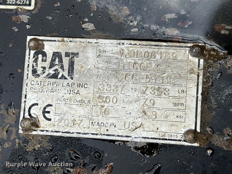 image for item DO2330 2017 Caterpillar H160E S breaker