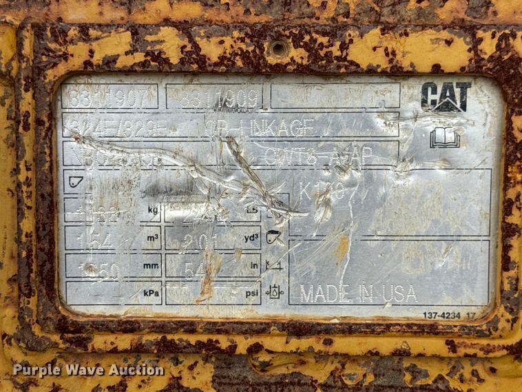 image for item DO2337 Caterpillar 3311907 excavator bucket