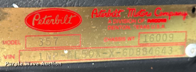 image for item DP6143 2006 Peterbilt 357 volumetric concrete mixer truck