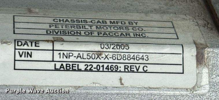 image for item DP6143 2006 Peterbilt 357 volumetric concrete mixer truck