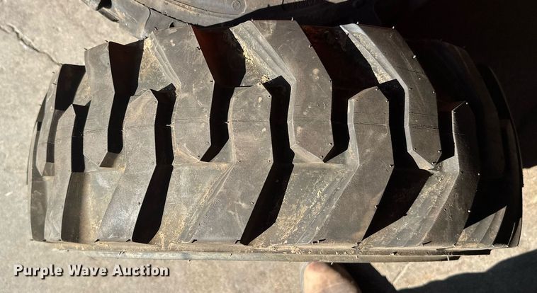 image for item DT6392 (4) Bobcat 27x10.5-15 tires and wheels