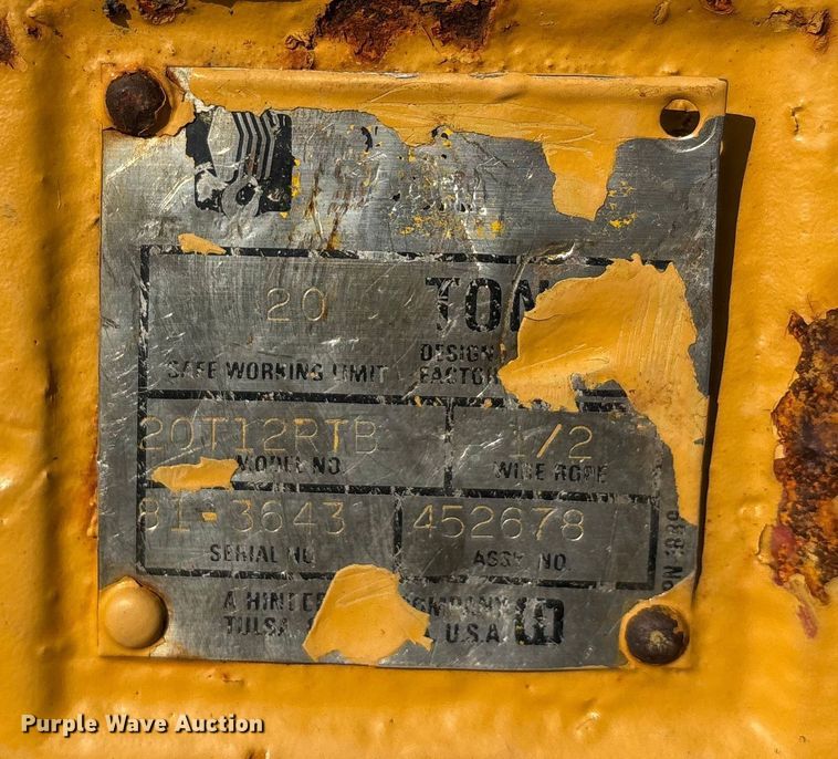 image for item DU1319 1987 Grove 6428G crane