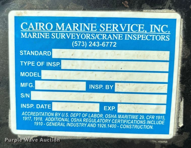 image for item DU1319 1987 Grove 6428G crane