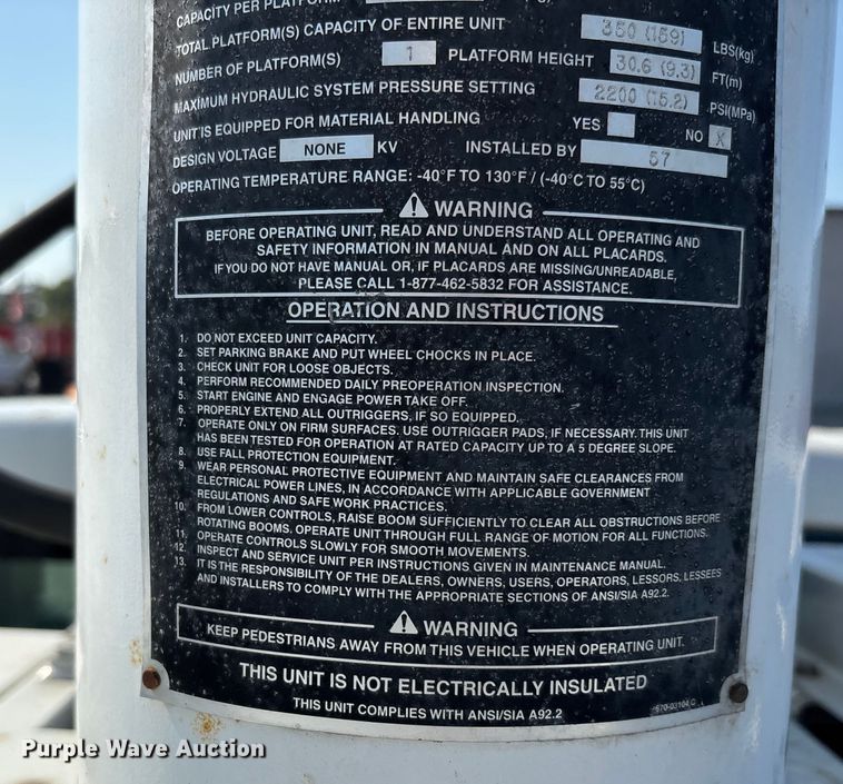 image for item DU1320 2008 Ford F350 Super Duty bucket truck