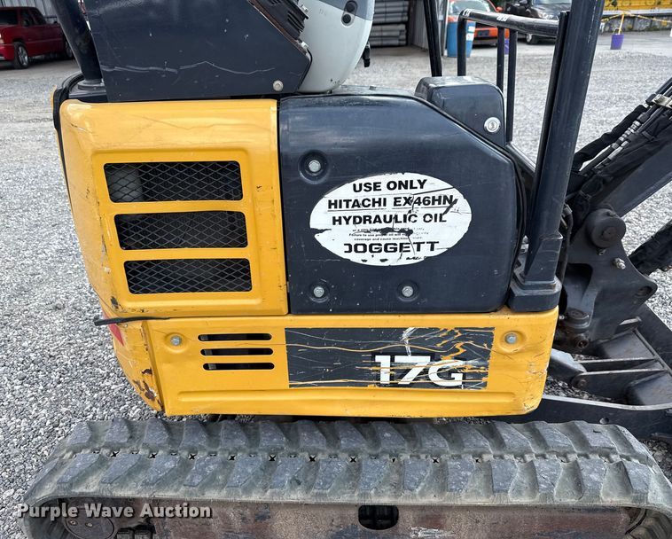 image for item DX5809 2018 John Deere 17G mini excavator