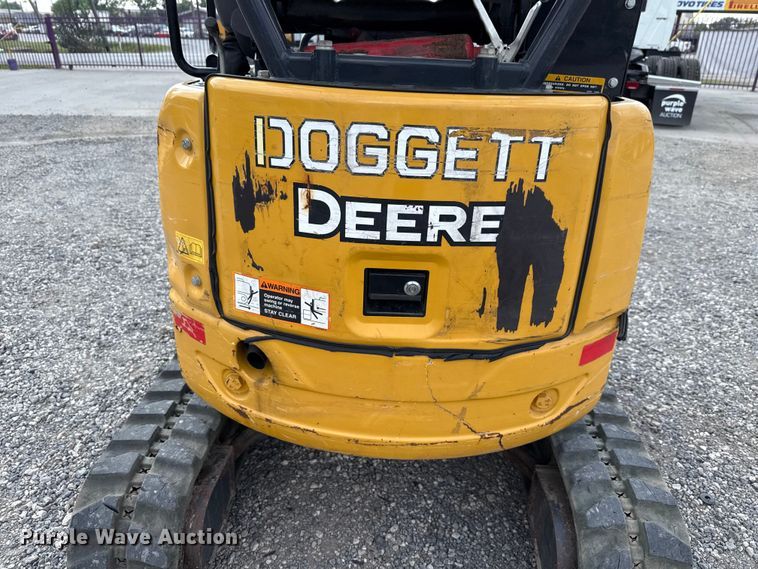 image for item DX5809 2018 John Deere 17G mini excavator