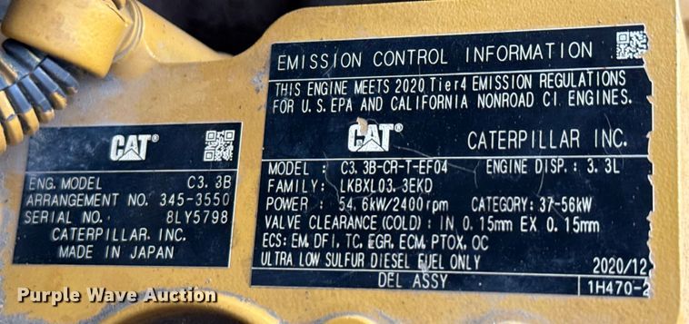 image for item DX5810 2021 Caterpillar 279D3 tracked skid steer loader