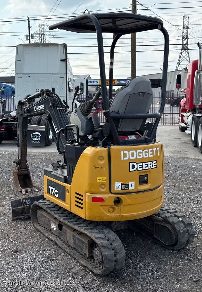 image for item DX5811 2020 John Deere 17G mini excavator