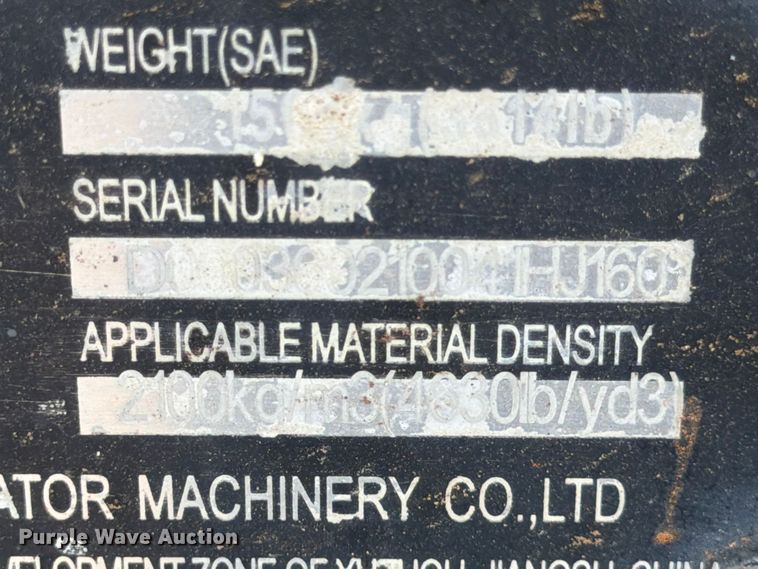 image for item DX5822 Xuzhou Xugong XE360.021 excavator bucket