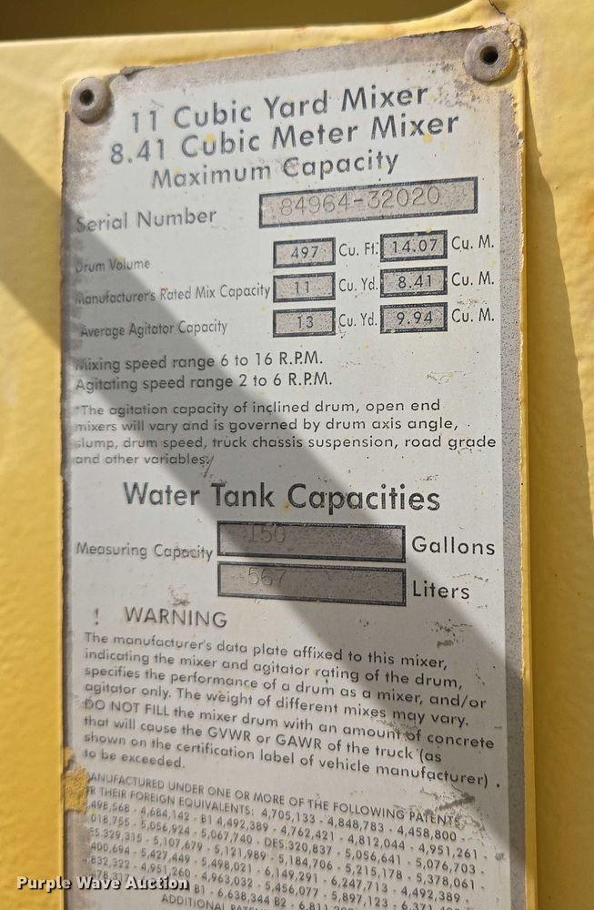 image for item DY1130 2009 Kenworth W900  ready mix truck