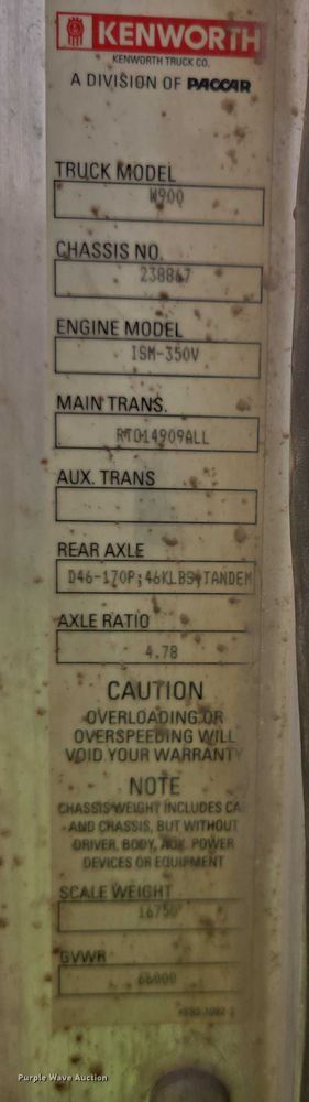 image for item DY1130 2009 Kenworth W900  ready mix truck