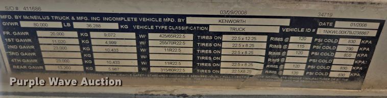 image for item DY1130 2009 Kenworth W900  ready mix truck